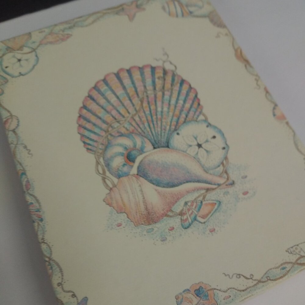 Seashells Stationary Set Vintage Remaining Pieces - Picture 2 of 11